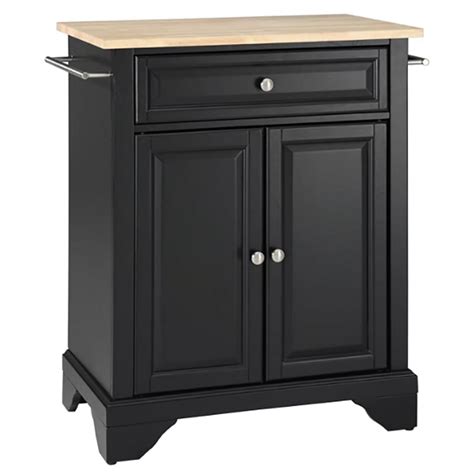 Bowery Hill Traditional Wood Kitchen Island In Blacknatural