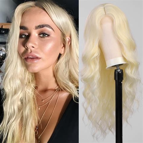 Amazon Starluck Long Blonde Wavy Wig For Women 26 Inch Middle