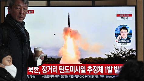 North Korea Test Fires Long Range Missile With Us In Range World News