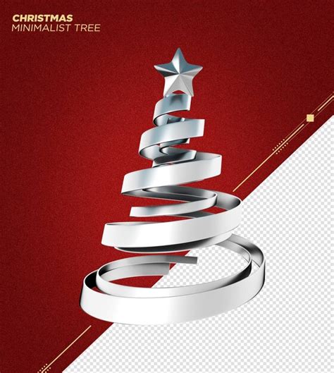 Premium Psd 3d Minimalist Christmas Tree For Compositions