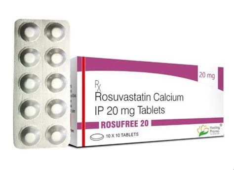 Rosuvastatin Calcium 20 Mg Tablets Ip At 350 Box Rosuvastatin