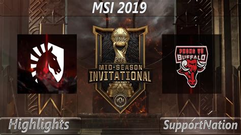 TL Vs PVB Highlights MSI 2019 Game 2 Knockouts TL Vs PVB 2019