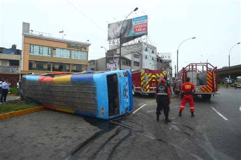 San Mart N De Porres Al Menos Ocho Heridos Deja Accidente De Coaster