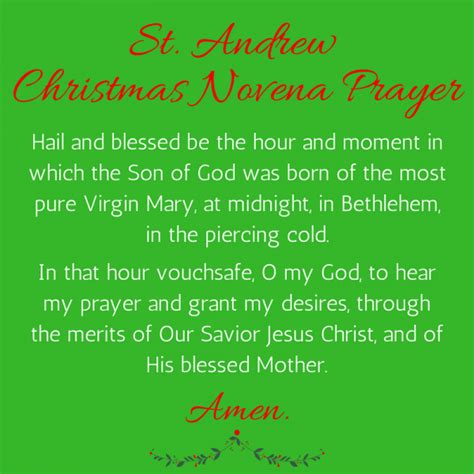 How To Honor The Tradition Of St Andrews Christmas Novena Prayer