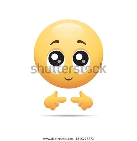 Me Meme Emoticon Cute Shy Face Stock Vector (Royalty Free) 1815275273 ...