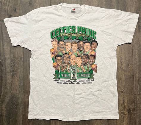 Vintage VTG Boston Celtics Celtic Pride Caricature Tee | Grailed