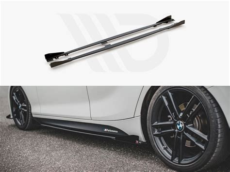 Racing Durability Side Skirts Diffusers V2 Flaps Bmw 1 F20 M135I