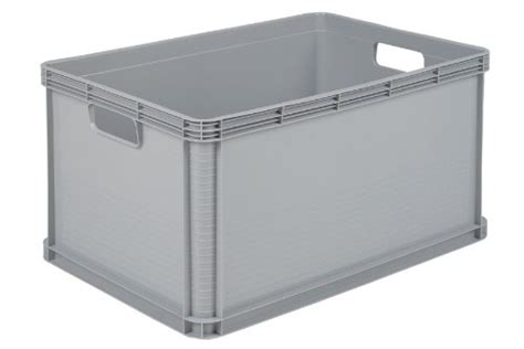 Buy 3 X 64 Litre Robusto Industrial Plastic Stacking Euro Storage