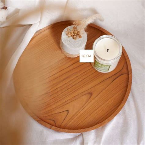 Promo Nampan Saji Baki Kayu Cm Aesthetic Wooden Tray Nampan Kayu