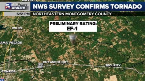 Nws Survey Confirms Tornado Occurred In Montgomery County Saturday