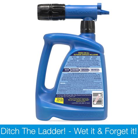 Wet And Forget Xtreme Reach Hose End Outdoor Surface Cleaner Moss Mold Mildew And Algae Stain