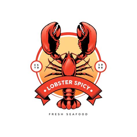 Premium Vector Lobster Mascot For Seafood Logo Template Design