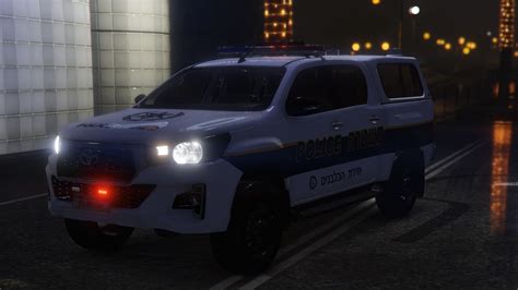 Israel police toyota hilux | dog unit | ניידת טויוטה הילוקס יחידת ...