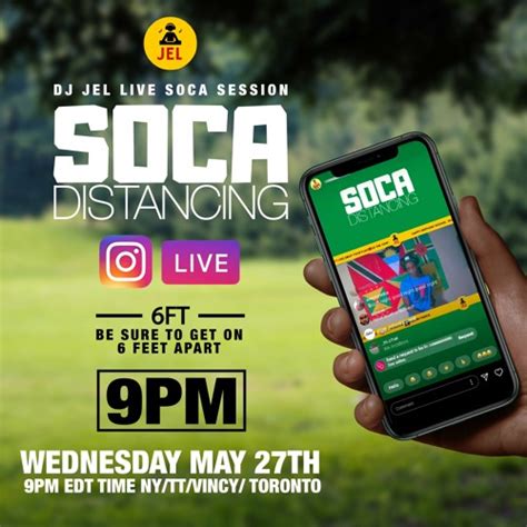 Stream Live Session Soca Distancing May 27 Hosted By Dj Jel By Dj