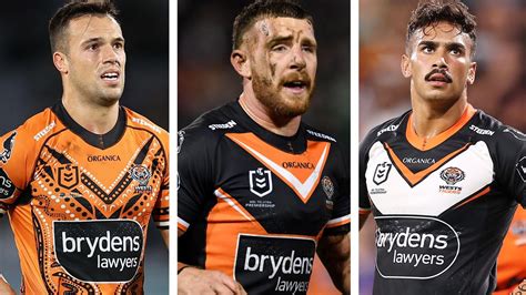 nrl  wests tigers roster luke brooks jackson hastings daine