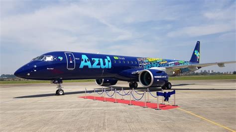 Embraer Entrega Azul O Primeiro E E Maior Jato Comercial J