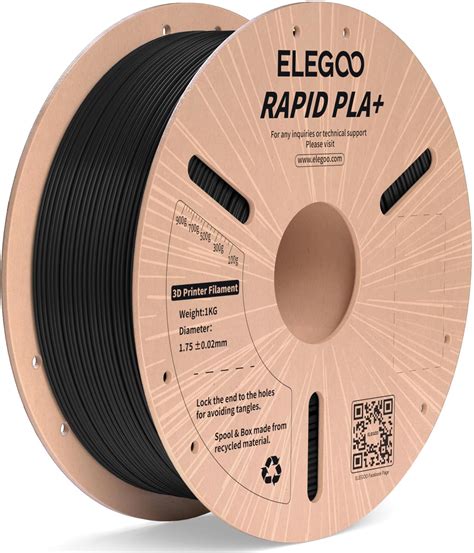 Amazon Elegoo Rapid Petg Filament Mm Black Kg High Speed