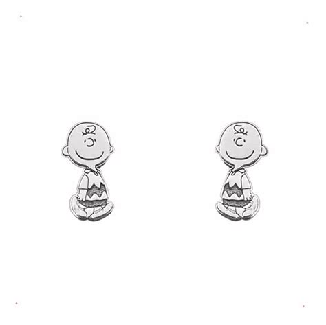 Aretes Charlie Brown Plata 925 Con Envio Meses sin interés