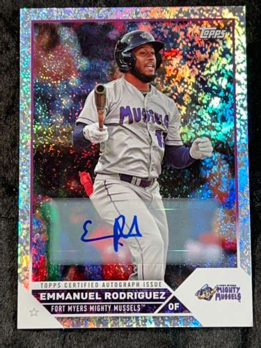 2023 Topps Mini Diamond REFRACTOR PRO DEBUT ROOKIE AUTO Emmanuel