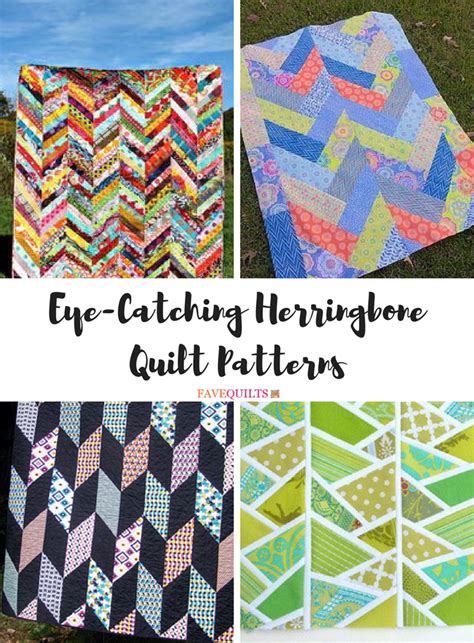 9 Eye Catching Herringbone Quilt Patterns