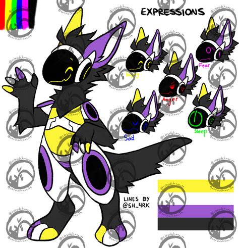 Non Binary Pride Protogen Adopt Open By Novaoreyoutube On Deviantart