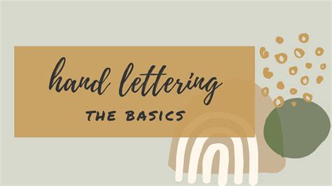 Easy Hand Lettering Tips For Beginners ~the Basics~ Youtube