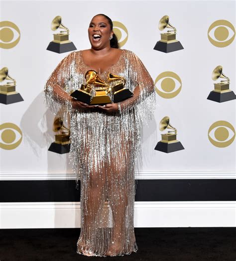 Lizzo In Atelier Versace Gown @ 2020 Grammy Awards