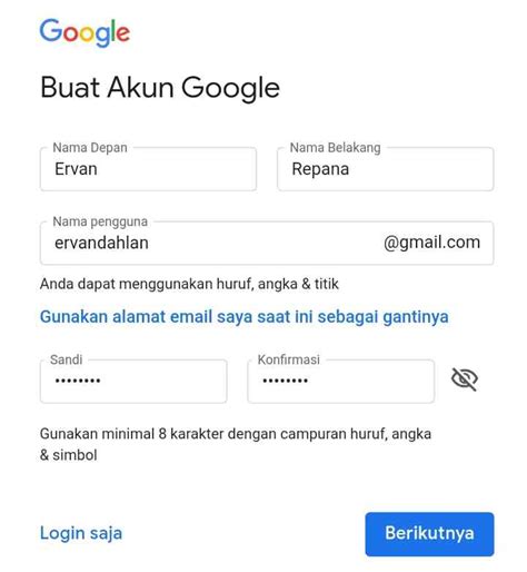 Cara Membuat Akun Google Baru Di Smartphone Dan Komputer Mudah Erepana