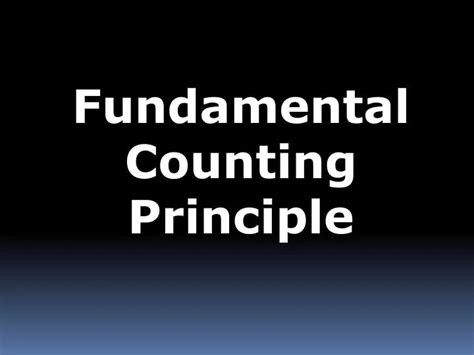 Ppt Fundamental Counting Principle Powerpoint Presentation Free