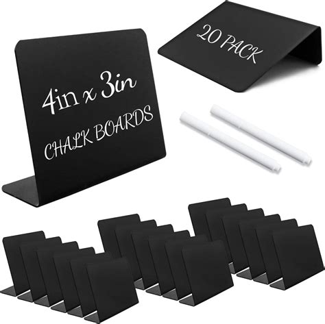 Amazon Yetoome Pack Mini Chalkboard Signs For Tabletop