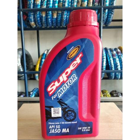 Jual Oli Motor Pertamina Mesran SUPER Motor SAE 20W 50 4T 800ml