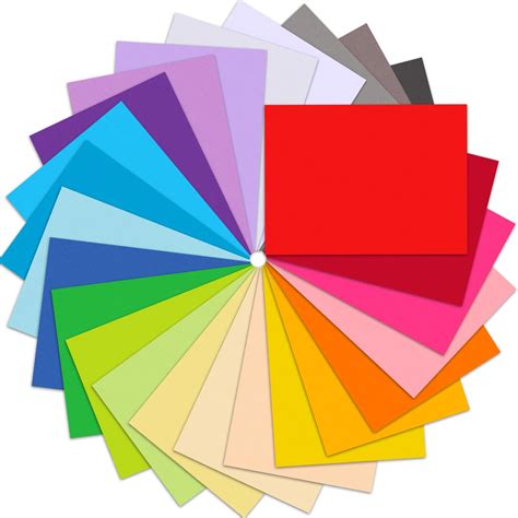 Amazon.com : MCPINKY 72 Sheets Textured Colored Cardstock, Single-Sided
