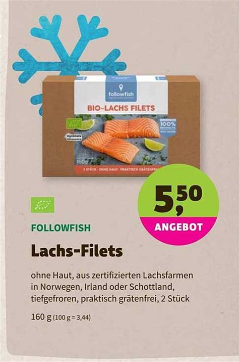 Followfish Lachs Filets Angebot Bei BioMarkt 1Prospekte De