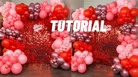 How To Balloon Garland Tutorial Valentines Day Backdrop Ubackdrop