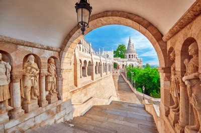 Old Fisherman Bastion In Budapest Hungary Jigsaw Puzzle In Castles