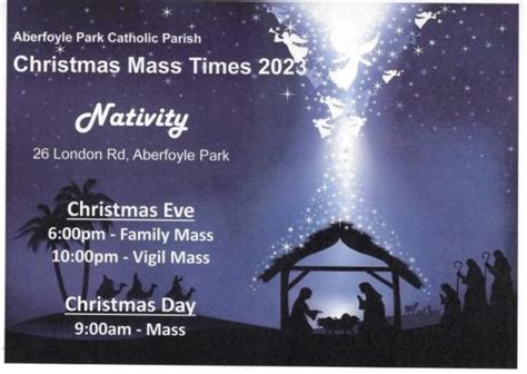 Nativity Parish Christmas Mass Times - School of the Nativity