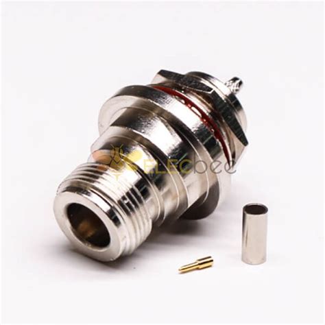 Pcs N Type Female Bulkhead Connector Socket Degree Crimp Type