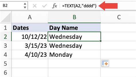 Get The Day Name For A Date In Microsoft Excel Easy Ways