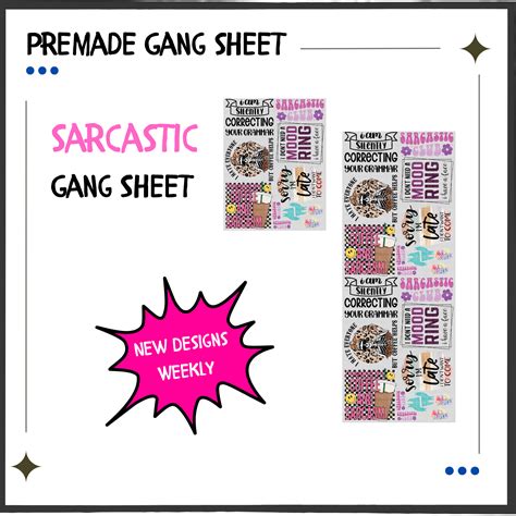 Premade Gang Sheet Sarcastic Griffin Expressions