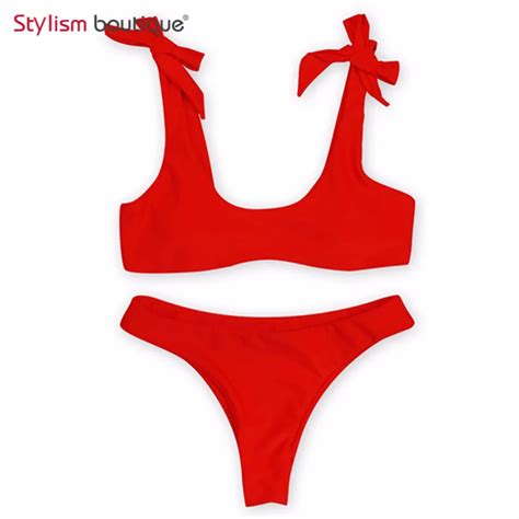 Sexy Swimwear Women Swimsuit Bathing Suit Bikini Set Tide Knotted Bikinis Maillot De Bain Femme