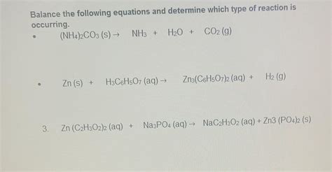 Answered Balance The Following Equations And Bartleby