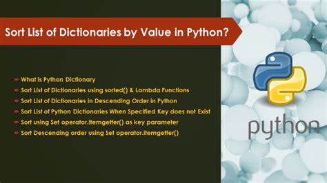 Sort List Of Dictionaries By Value In Python Spark By {examples}