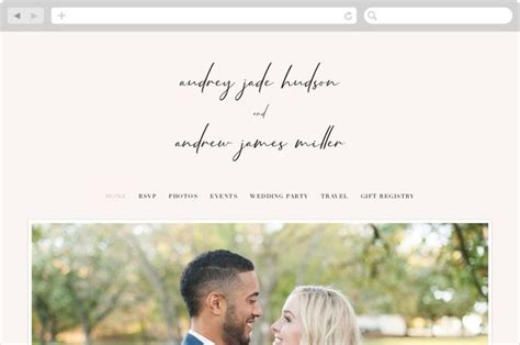 Mod Wedding Websites In Creme By Nicoletta Savod Wedding Website