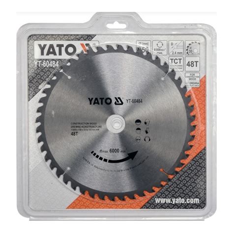 YT 60484 YATO Disc Circular Pentru Lemn 250 X 30 X 2 4 Mm 48 Dinti