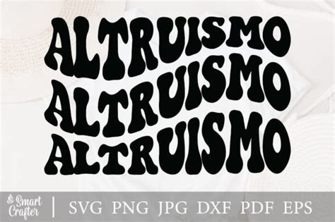 Altruismo Svg Wavy Style Design Graphic by Smart Crafter · Creative Fabrica