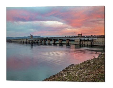 Table Rock Dam Print Branson Missouri Art Table Rock Lake Art