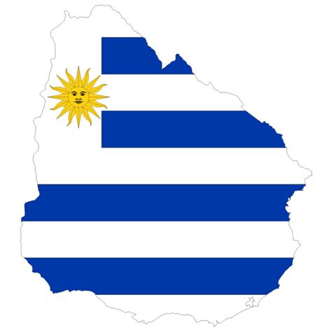 Outline map of Uruguay | Free SVG