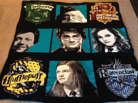 Harry Potter Portrait Squares Pattern By Candice Textile