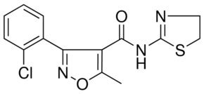 3 2 CL PH 5 ME ISOXAZOLE 4 CARBOXYLIC ACID 4 5 DIHYDRO THIAZOL 2 YL