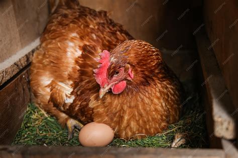 O Que Significa Sonhar Com Ovo De Galinha No Ninho - Galinha marrom sentada no ninho com ovo de galinha e ovo de galinha ...